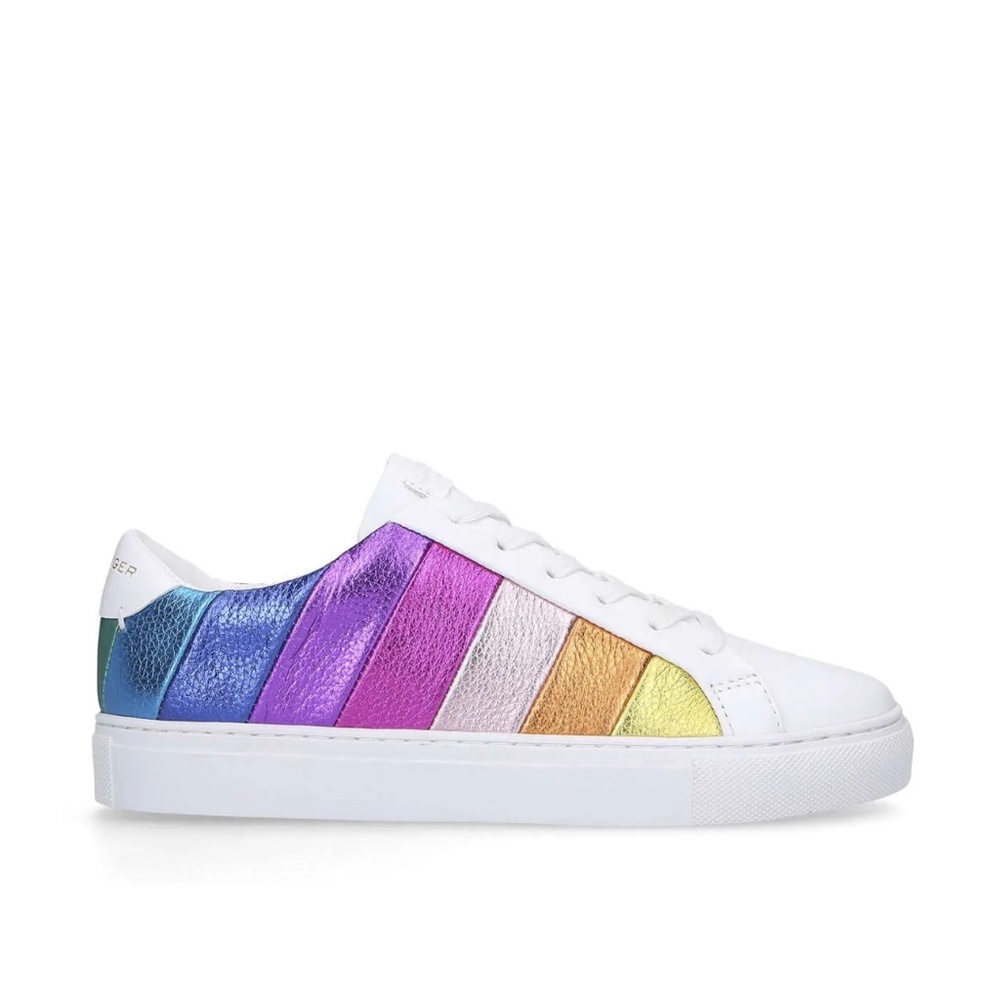 NIB Kurt Geiger Metallic Rainbow Sneakers Size 41 (US 10)
